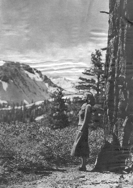 1937. On the set of 'The Bride Wore Red.'