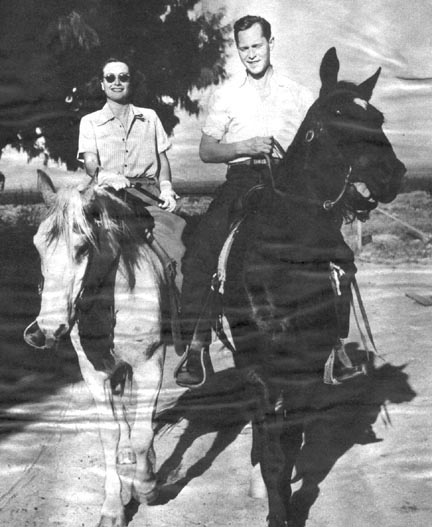 1937. At the B-Bar-H ranch in Palm Springs.