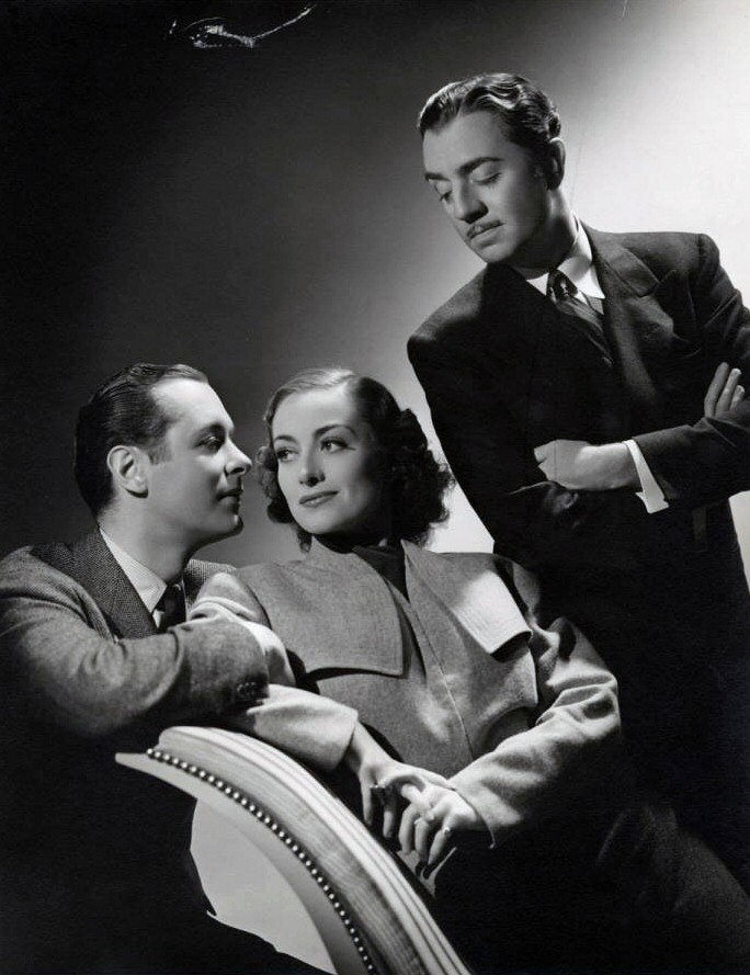 1937. 'The Last of Mrs. Cheyney.' With Robert Montgomery, left, and William Powell.