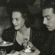 1938 at Cafe LaMaze with George Murphy, wife, and Cesar Romero.