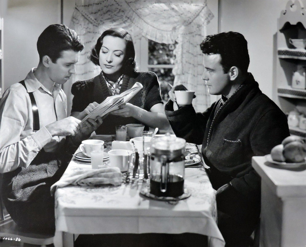 A film still from 'The Ice Follies of 1939' with James Stewart and Lew Ayres.