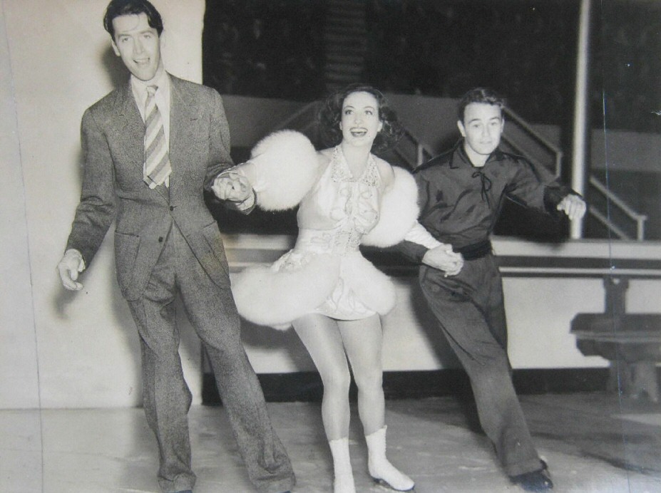 'Ice Follies of 1939.' With James Stewart, left, and Lew Ayres.