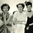 With Norma Shearer and Rosalind Russell.