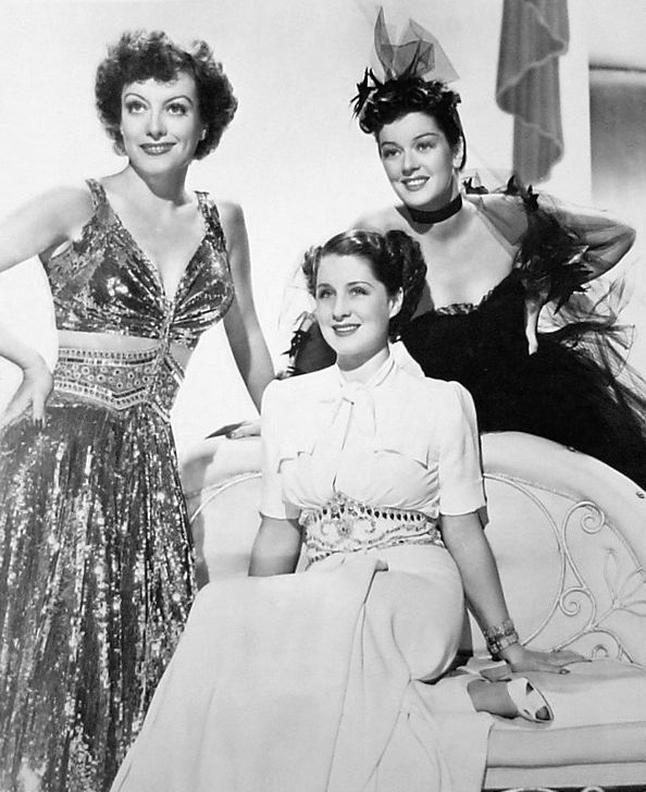 With Norma Shearer and Rosalind Russell.