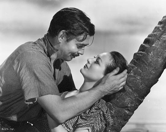 With Clark Gable.