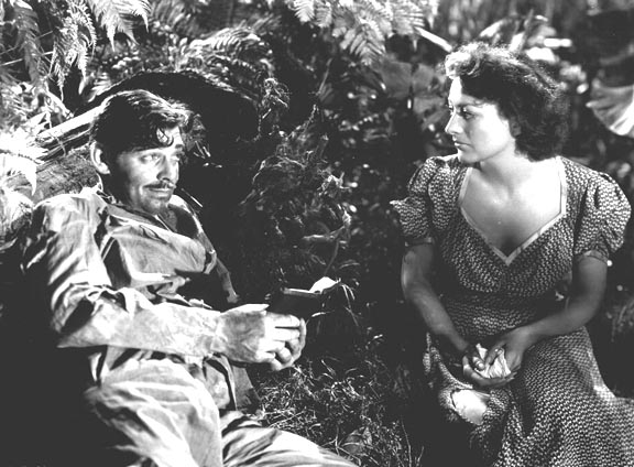 With Clark Gable.
