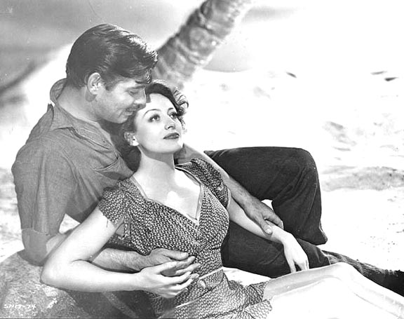 With Clark Gable.