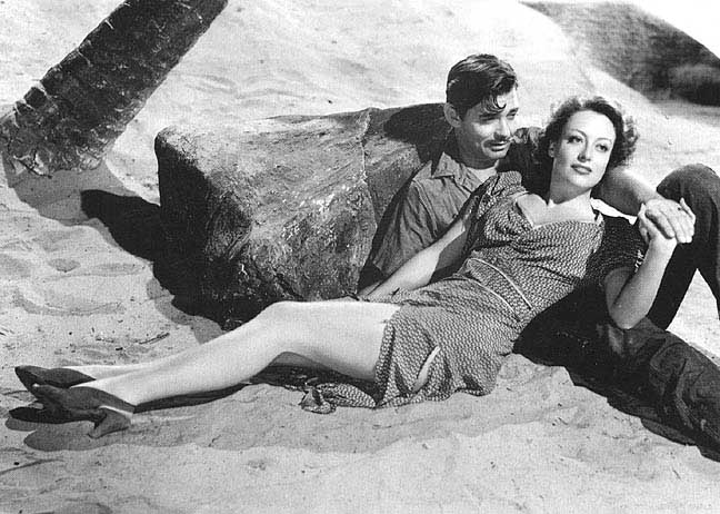 With Clark Gable.