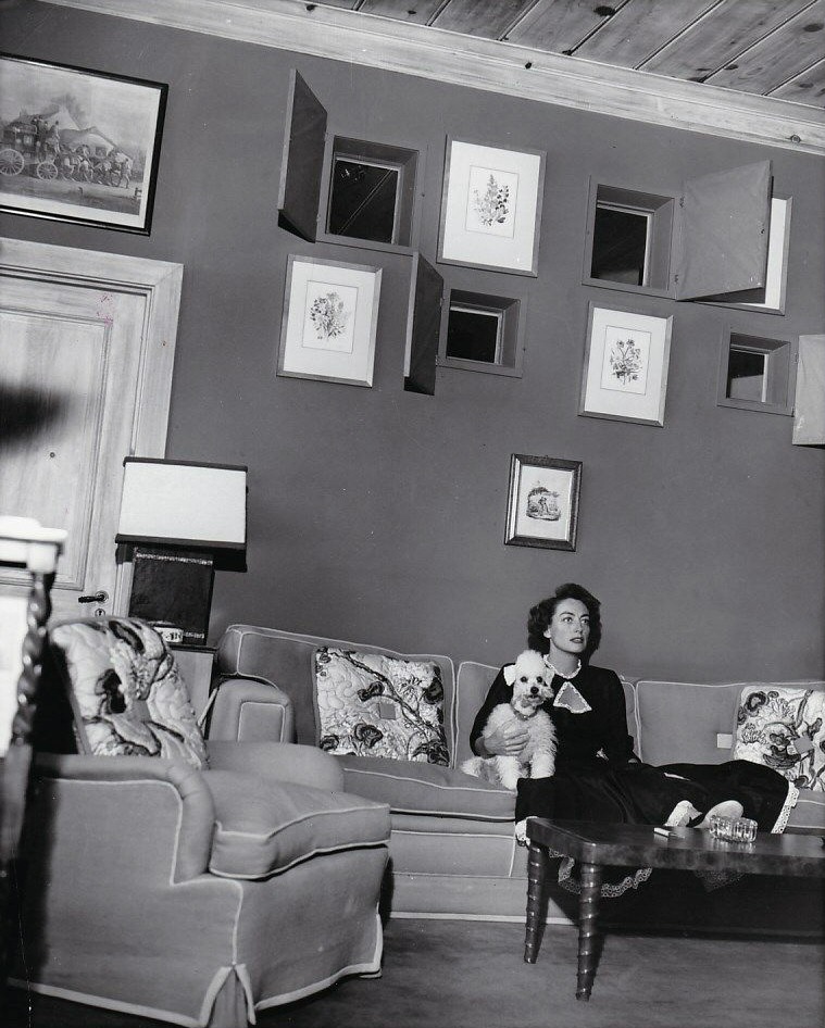 1949 in her home theater. Shot by Jack Woods.