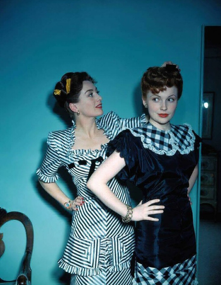 1944, with Joan Leslie.