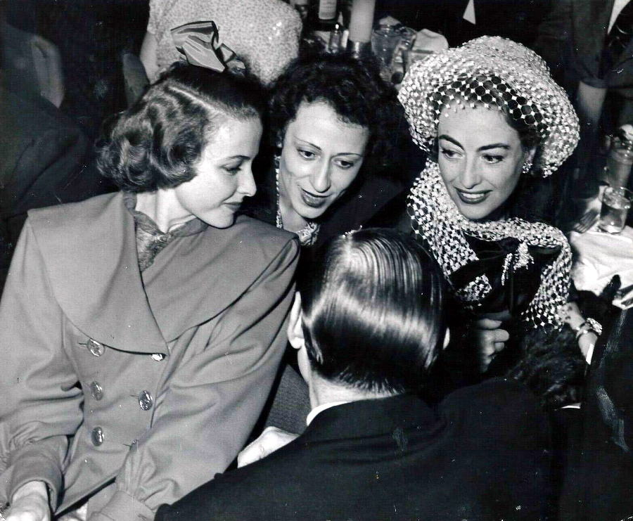 February 1947 'Look' awards with Laraine Day, publicist Dot Myberg, and Leo Durocher.