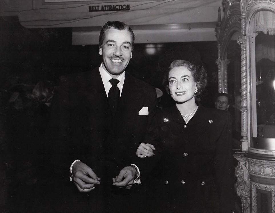 Circa 1949, with Cesar Romero.