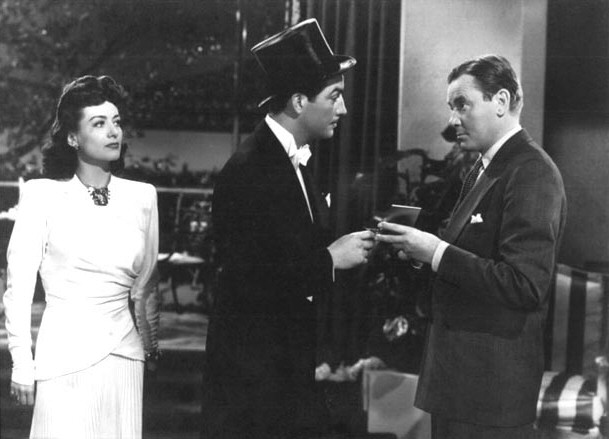 With Robert Taylor and Herbert Marshall.