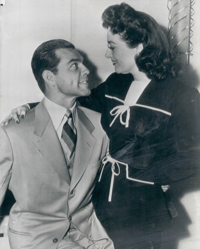 July 1942. With new husband Philip Terry.