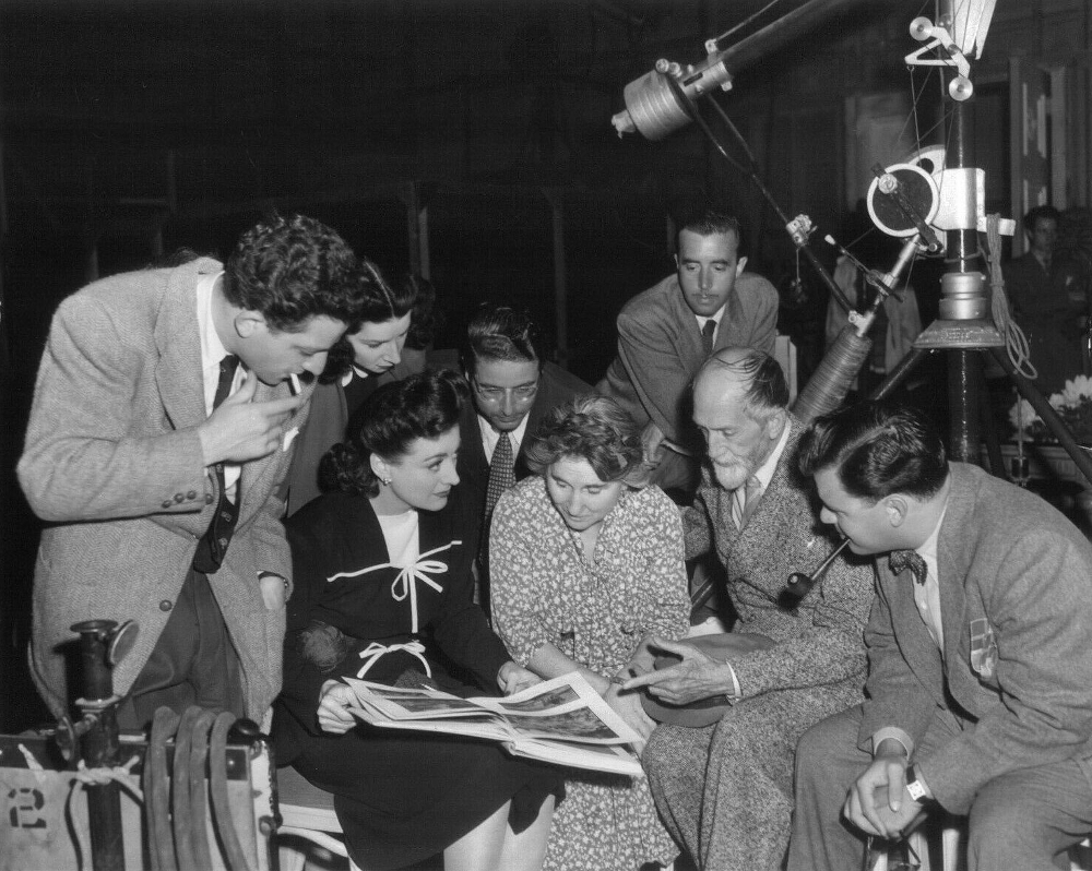 On the set of 'Reunion in France.'