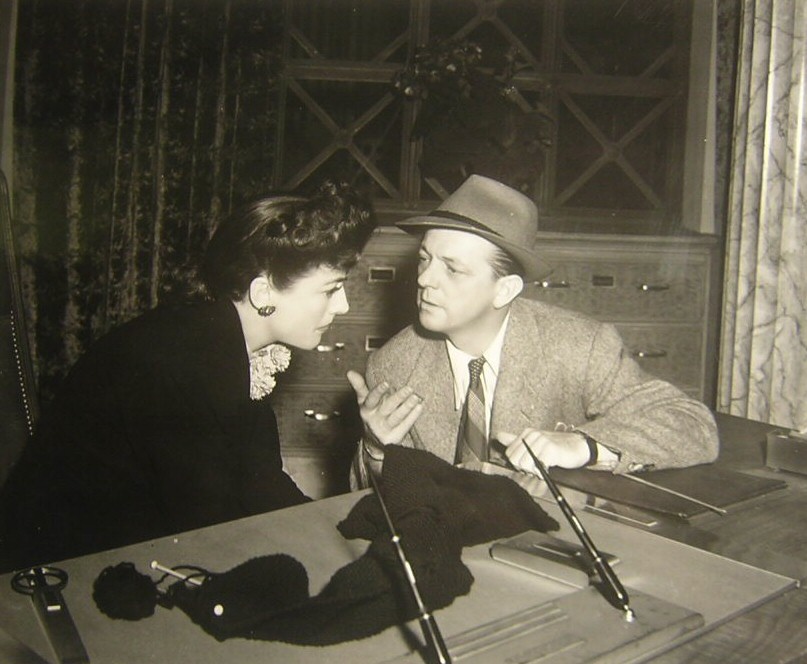 1942. 'They All Kissed the Bride.' With director Alexander Hall.