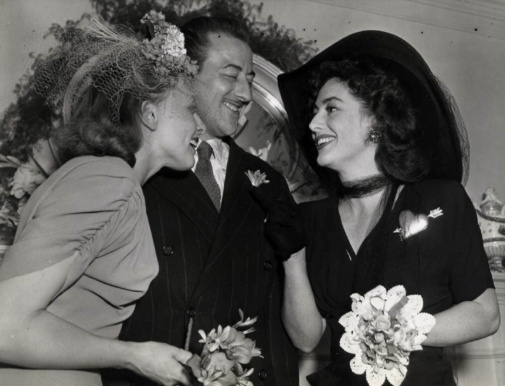 1942. With newlyweds Tamara Geva and John Emery.