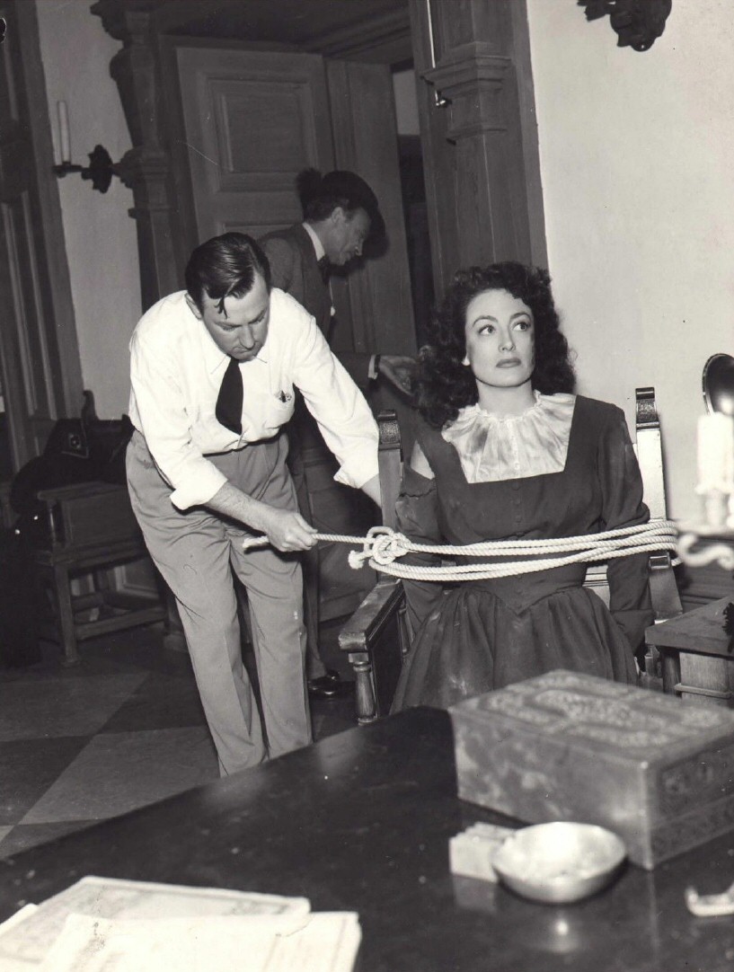 1943. On the set of 'Above Suspicion.'