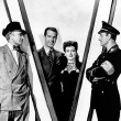 1943. 'Above Suspicion' publicity with Veidt, MacMurray, Basil Rathbone.