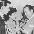 Circa 1944, with husband Phillip Terry and Edward Arnold.