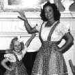 Circa 1945. At home with Christina.