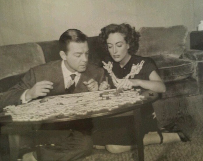 1944. At home with husband Phil Terry.