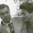 1944. Two heavily watermarked candids with husband Phil Terry.