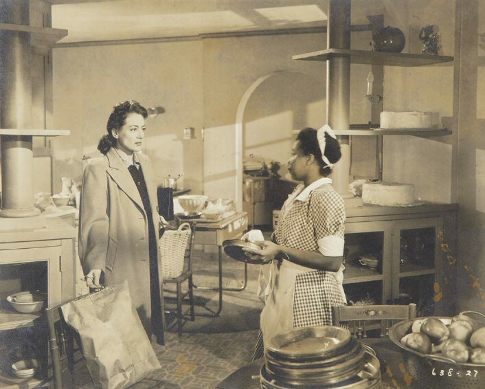 1945. 'Mildred Pierce.' With Butterfly McQueen.