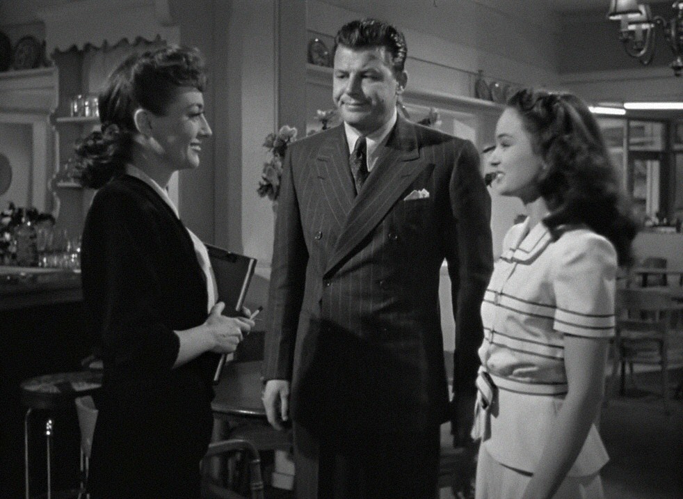 1945. 'Mildred Pierce.' With Jack Carson and Ann Blyth.