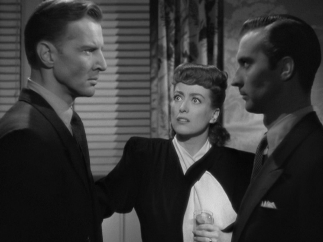 1945. 'Mildred Pierce.' With Bruce Bennett and Zachary Scott.