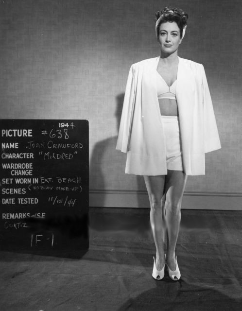 Wardrobe test for 'Mildred Pierce.'