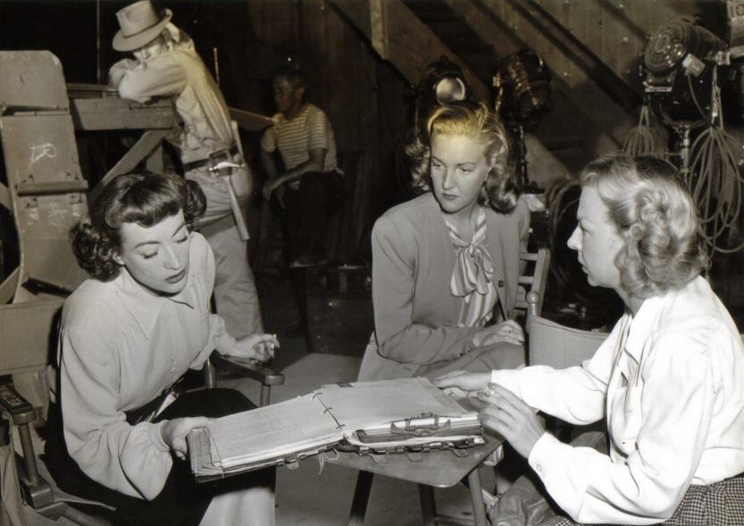 1947 on the set of 'Possessed.'