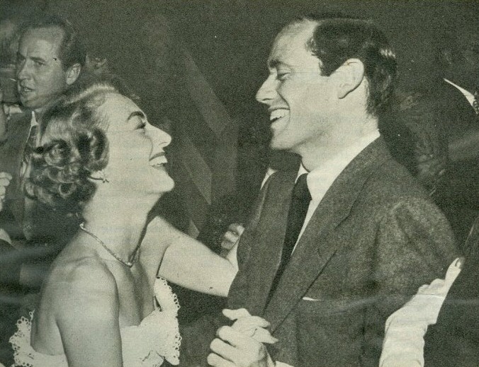 1949 at Mocambo with Mel Ferrer.