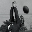 1949. Football with Christina.