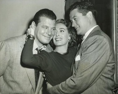 1949. 'It's a Great Feeling.' With Jack Carson, left, and Dennis Morgan.