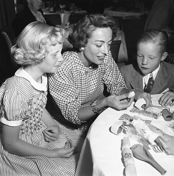 May 1949. At kiddie party with Christina and Christopher.