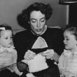 1949. At home with The Twins. Shot by Jack Woods.