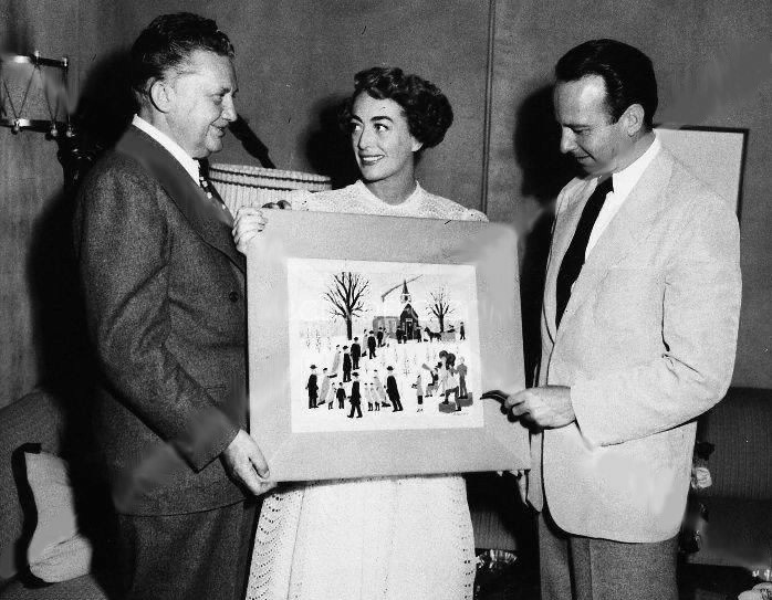 1950. With Jean Hersholt, left, and unknown at the Masquers Club.