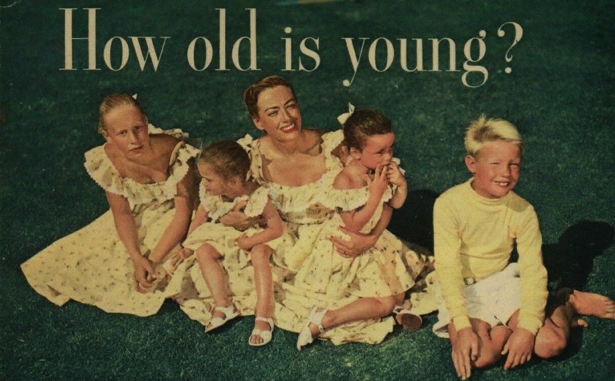 1950. With kids, from unknown magazine.