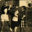 1949. Football game with kids.