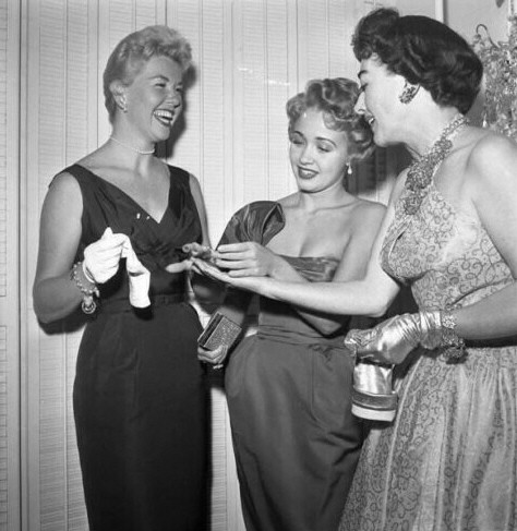 Circa 1953. With Doris Day and Jane Powell.