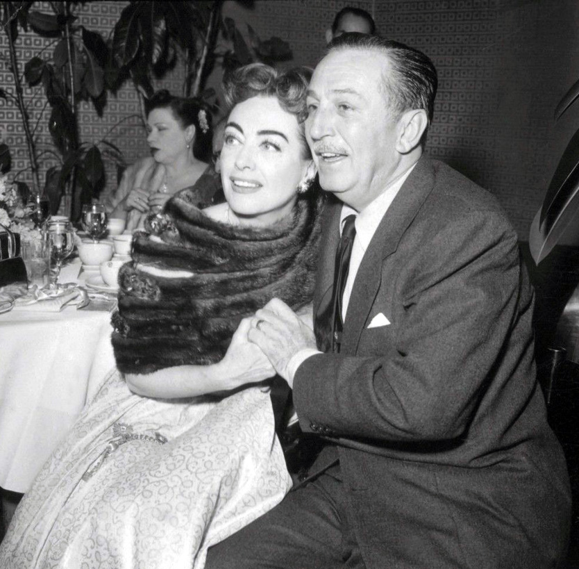 February 1955, with Walt Disney.