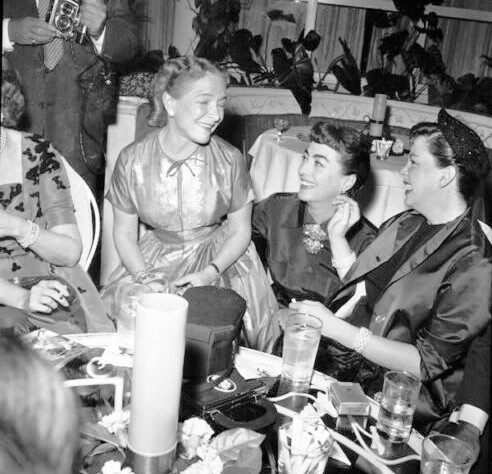 1954. With Helen Hayes and Judy Garland.
