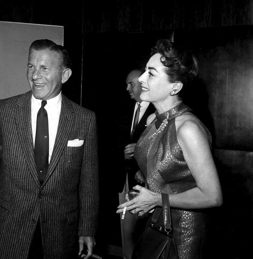 October 1955. At a Hollywood event with George Burns.