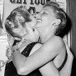 October 1957. At the NBC premiere of 'Annie Get Your Gun' with Mary Martin.