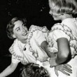 Circa 1950. With Christina and a twin.