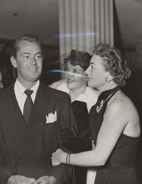 November 30, 1951. With Alan Ladd and wife.