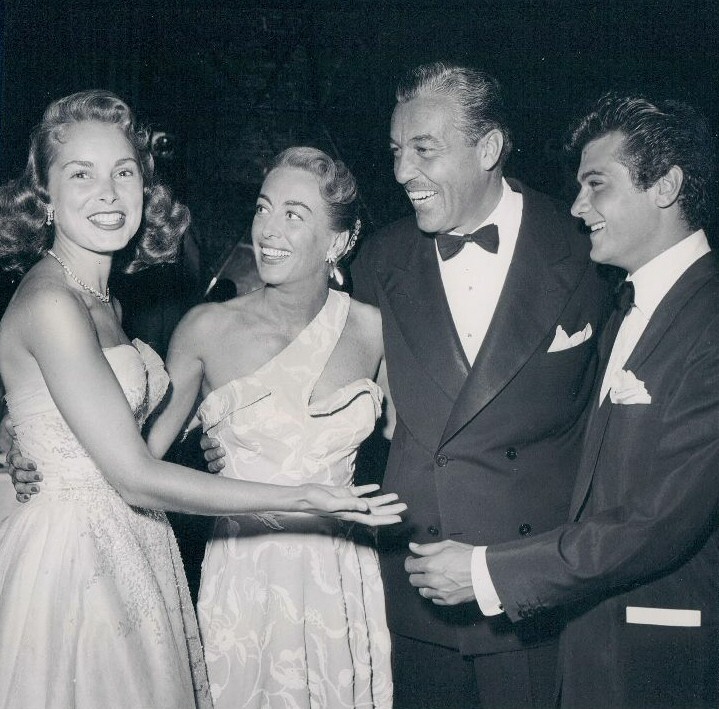 September 1951 at a benefit at Mocambo. With Janet Leigh, Cesar Romero, and Tony Curtis.