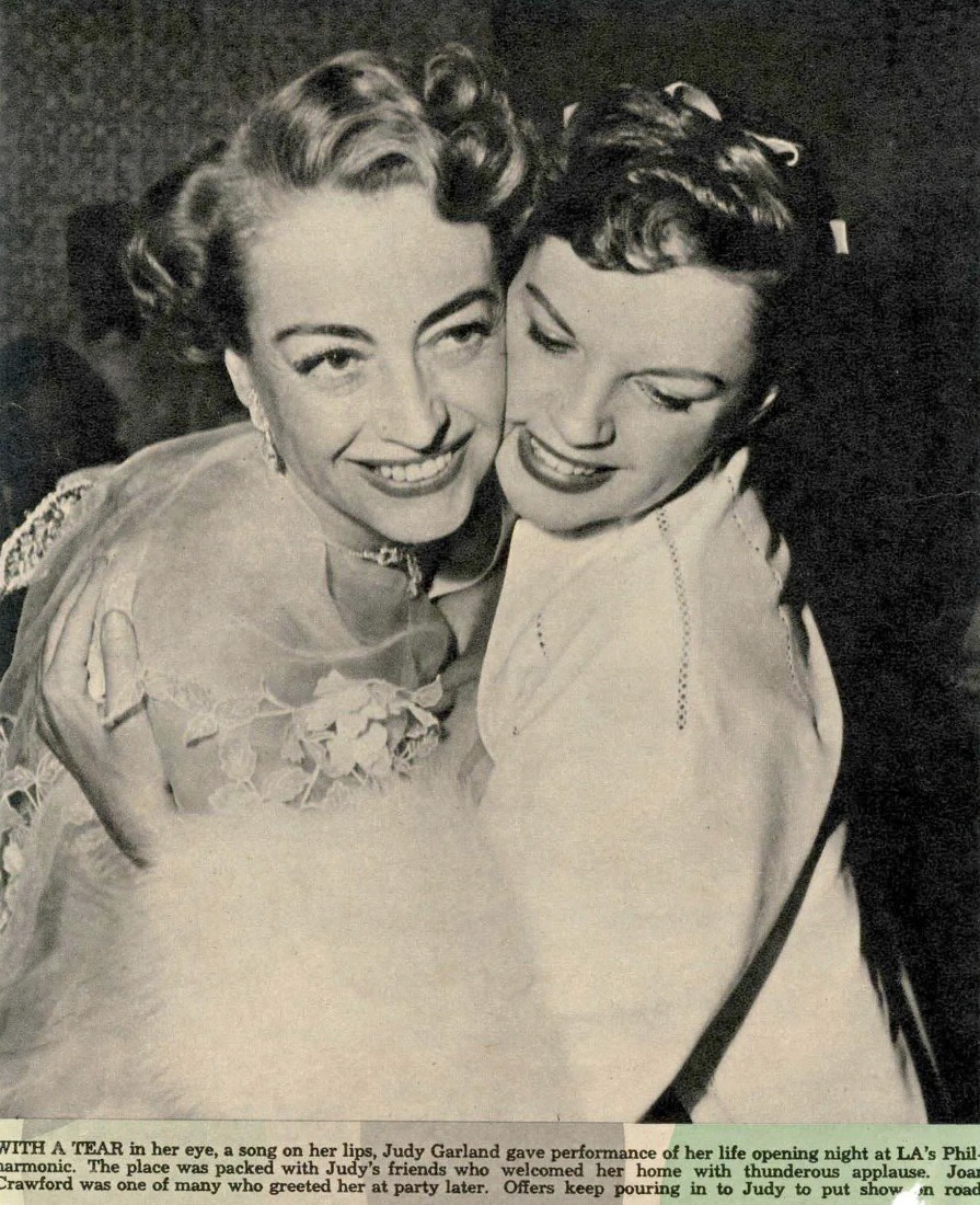 April 21, 1952. With Judy Garland after Garland's performance at the LA Philharmonic.