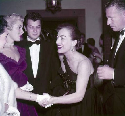 1952, with Janet Leigh, Tony Curtis, and Nicholas Ray.